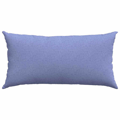 Sofakissen 2 pcs Blau 80 x 40 cm Stoff