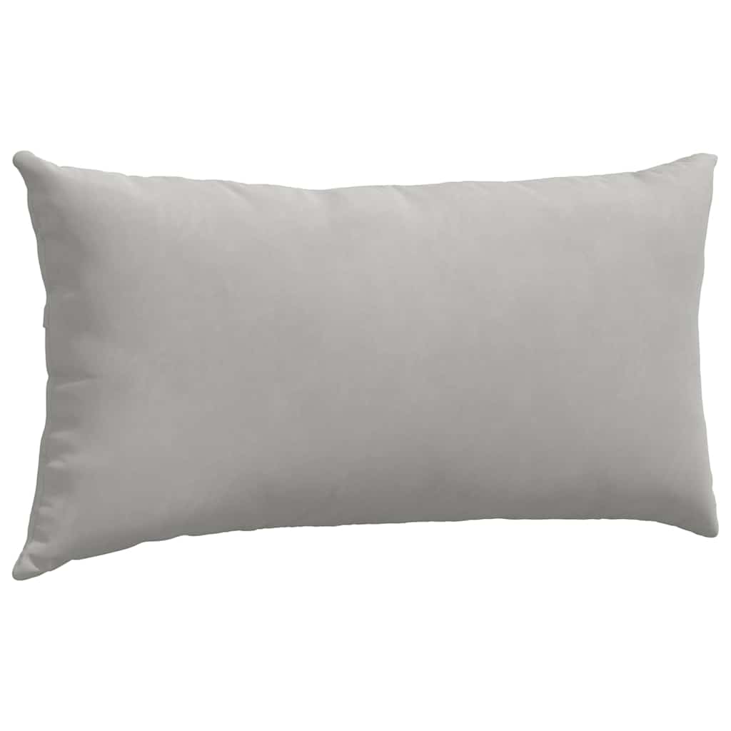 Sofakissen 2 pcs Hellgrau 80 x 40 cm Stoff