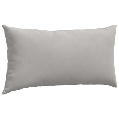 Sofakissen 2 pcs Hellgrau 80 x 40 cm Stoff
