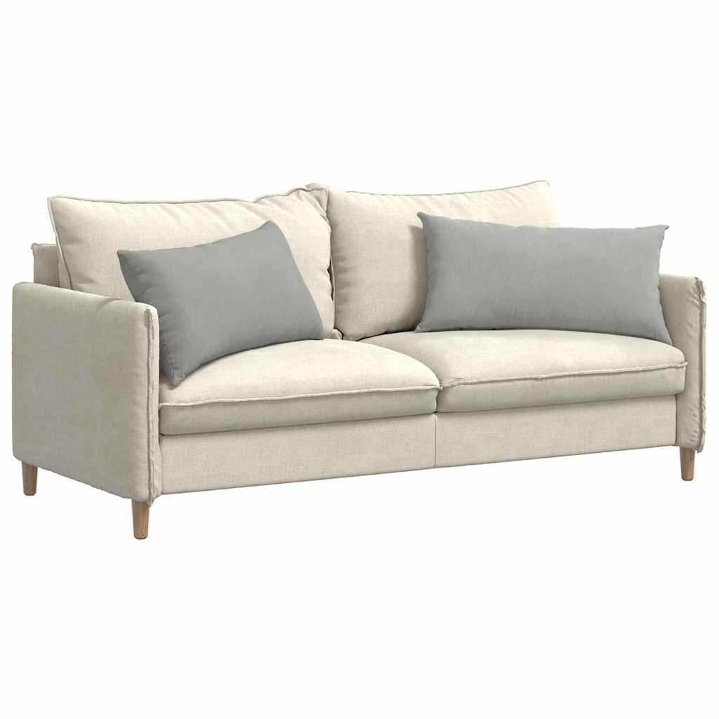 Sofakissen 2 pcs Hellgrau 80 x 40 cm Stoff