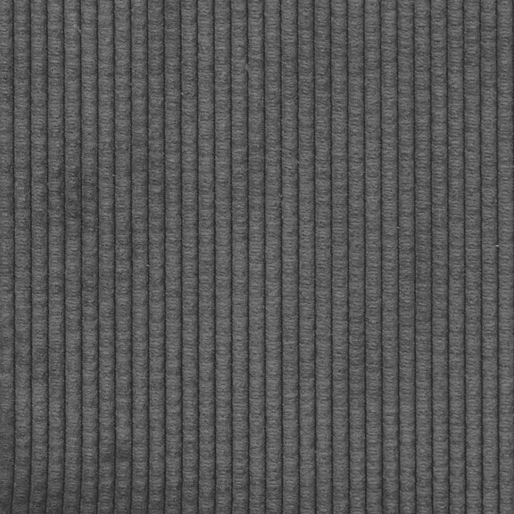 Sofakissen 2 pcs Dunkelgrau 80 x 40 cm Cordstoff