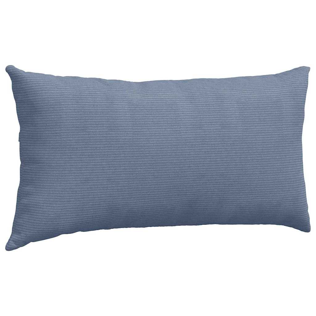 Sofakissen 2 pcs Blau 80 x 40 cm Cordstoff