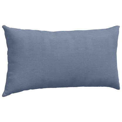 Sofakissen 2 pcs Blau 80 x 40 cm Cordstoff