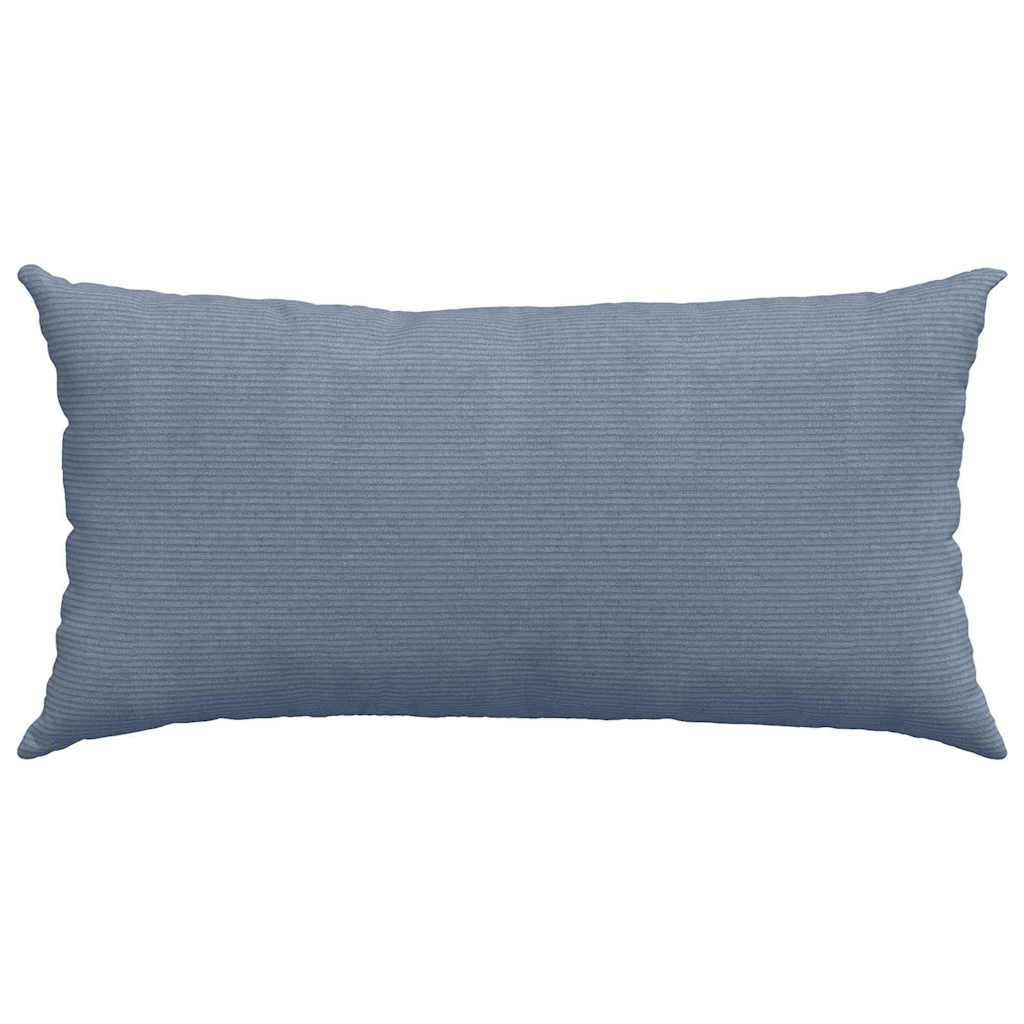 Sofakissen 2 pcs Blau 80 x 40 cm Cordstoff