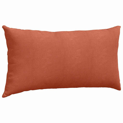Sofakissen 2 pcs Rot-Orange 80 x 40 cm Cordstoff
