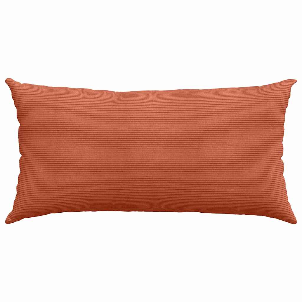 Sofakissen 2 pcs Rot-Orange 80 x 40 cm Cordstoff