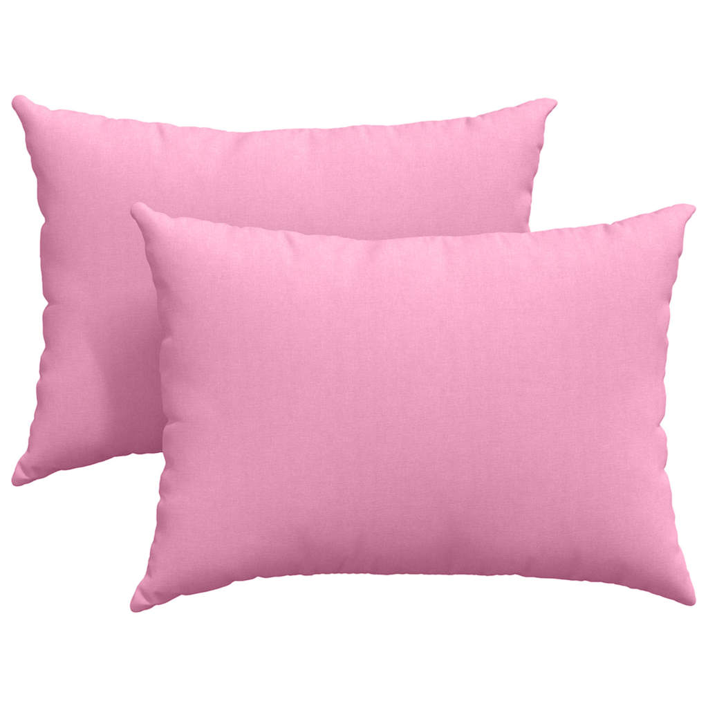 Sofakissen 2 pcs Rosa 70 x 50 cm Stoff