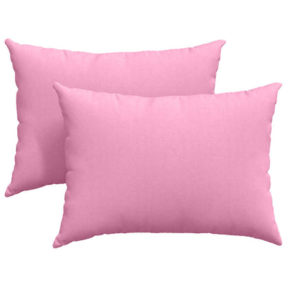 Sofakissen 2 pcs Rosa 70 x 50 cm Stoff