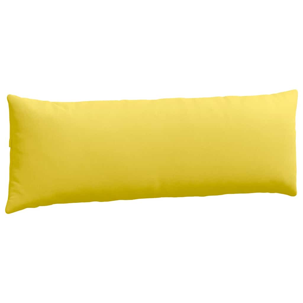 Sofakissen 2 pcs Helles Gelb 120 x 40 cm Stoff