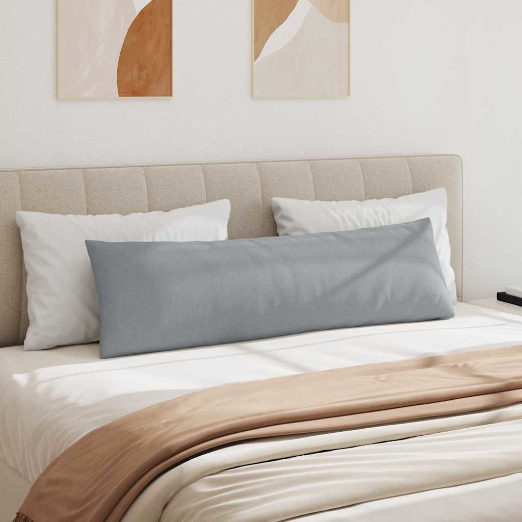 Sofakissen 2 pcs Hellgrau 145 x 40 cm Stoff