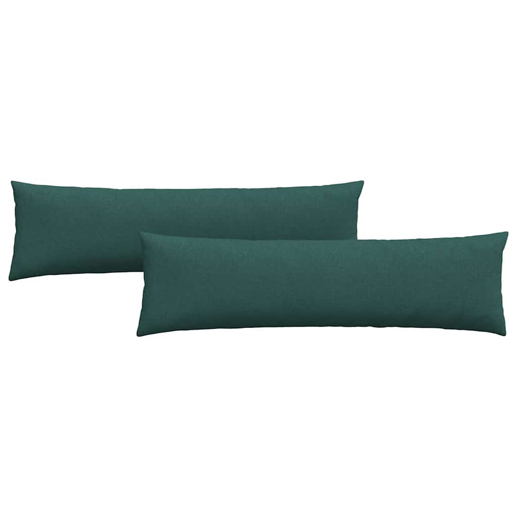Sofakissen 2 pcs Dunkelgrün 145 x 40 cm Stoff