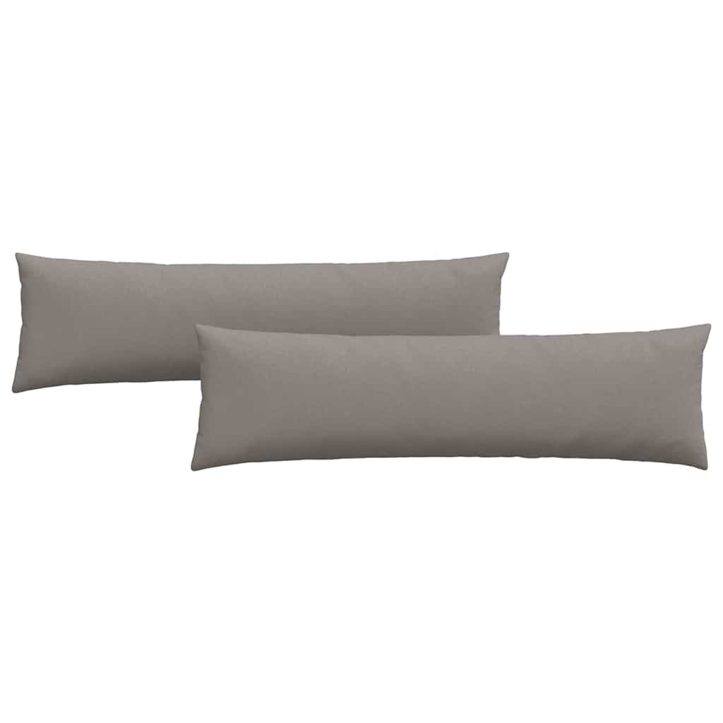 Sofakissen 2 pcs Taupe 145 x 40 cm Stoff