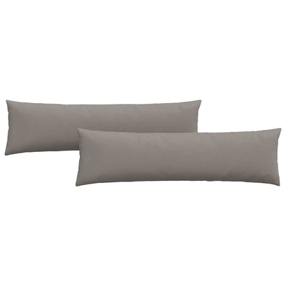 Sofakissen 2 pcs Taupe 145 x 40 cm Stoff