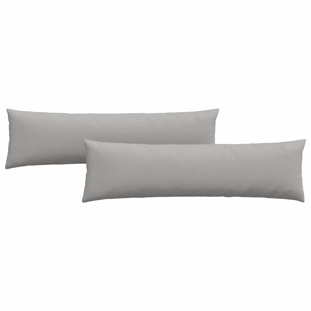 Sofakissen 2 pcs Grau 145 x 40 cm Stoff