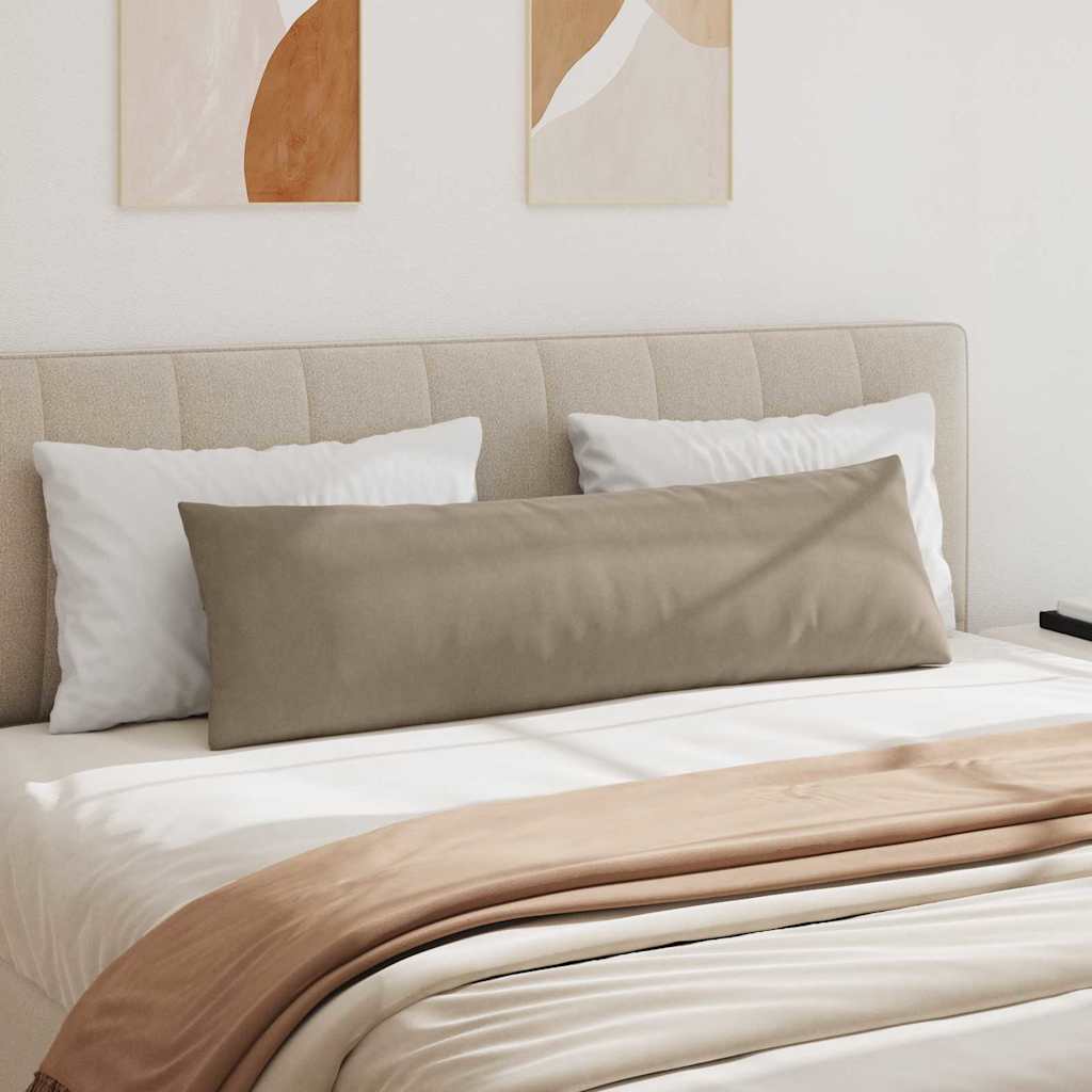 Sofakissen 2 pcs Taupe 145 x 40 cm Stoff