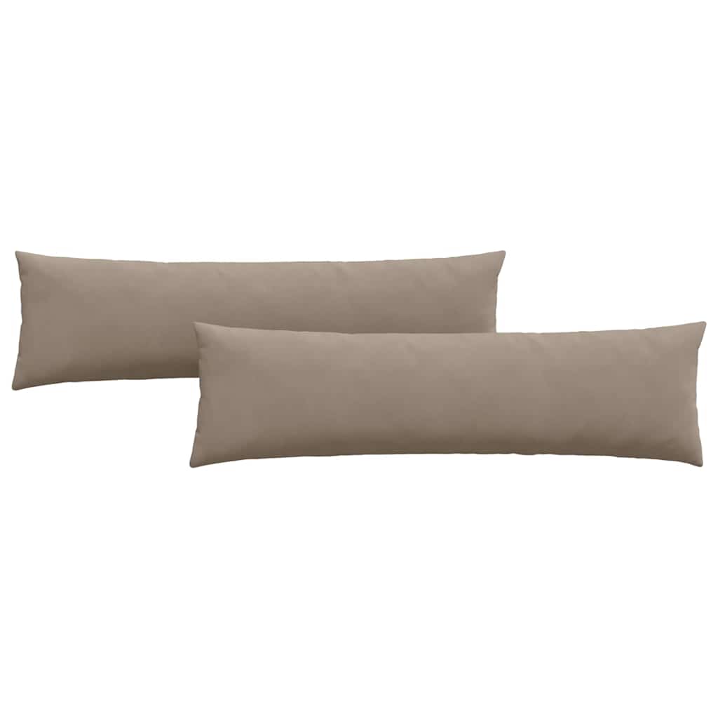 Sofakissen 2 pcs Taupe 145 x 40 cm Stoff