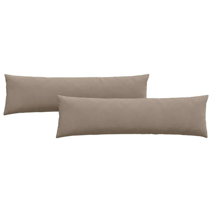 Sofakissen 2 pcs Taupe 145 x 40 cm Stoff