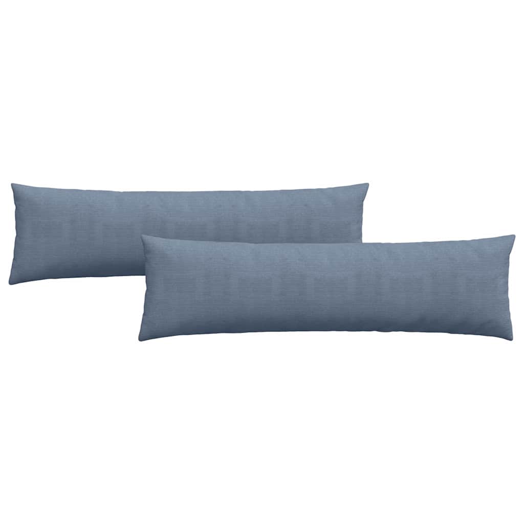 Sofakissen 2 pcs Blau 145 x 40 cm Cordstoff