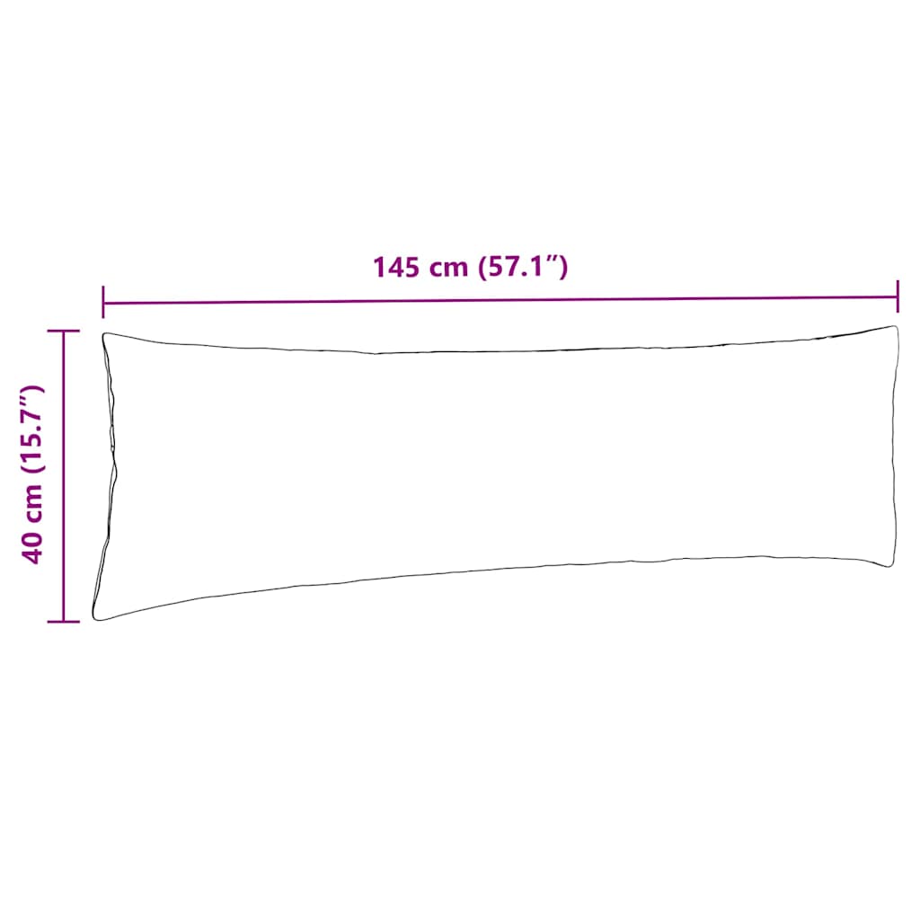 Sofakissen 2 pcs Helles Gelb 145 x 40 cm Cordstoff