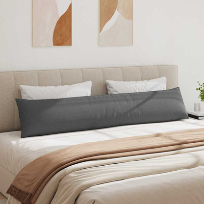 Sofakissen 2 pcs Dunkelgrau 200 x 40 cm Stoff