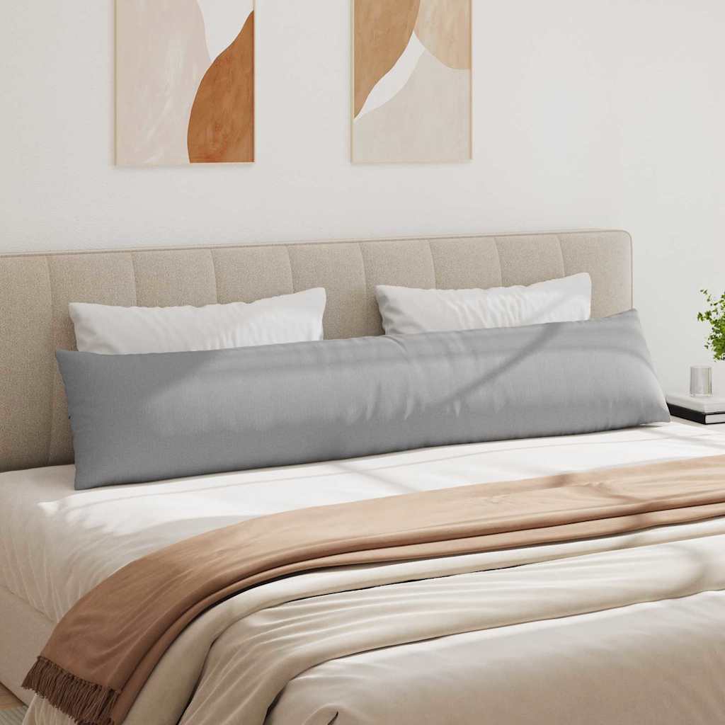 Sofakissen 2 pcs Grau 200 x 40 cm Stoff