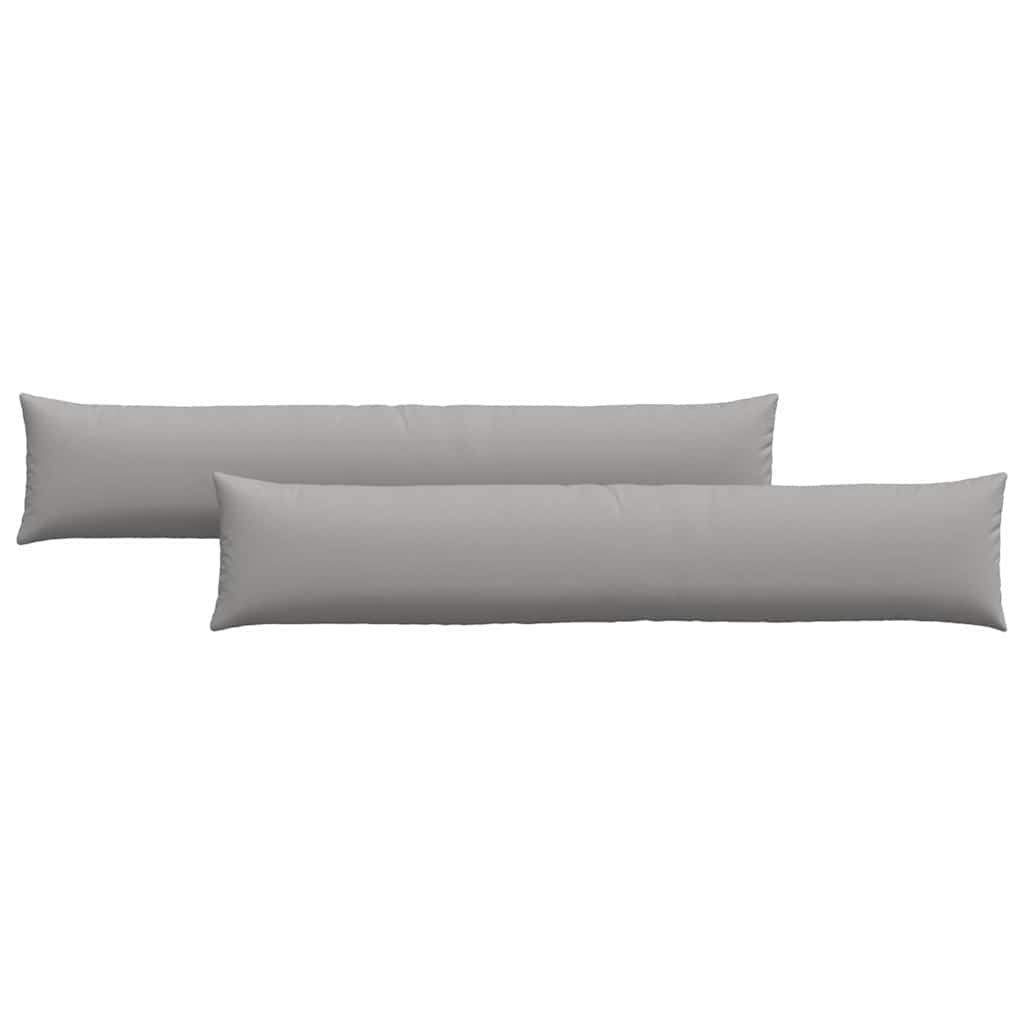 Sofakissen 2 pcs Grau 200 x 40 cm Stoff