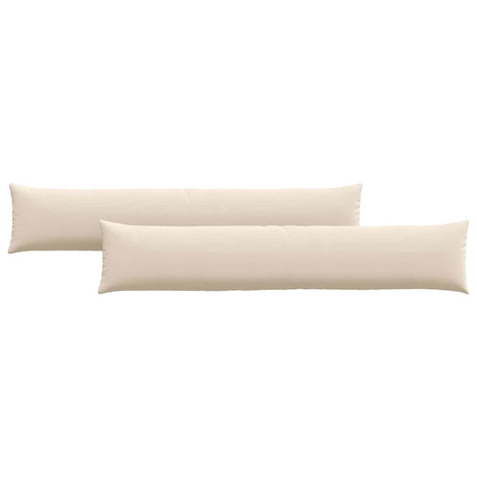 Sofakissen 2 pcs Beige 200 x 40 cm Stoff