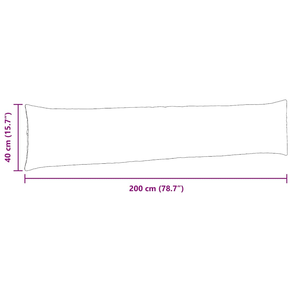 Sofakissen 2 pcs Dunkelgrün 200 x 40 cm Cordstoff