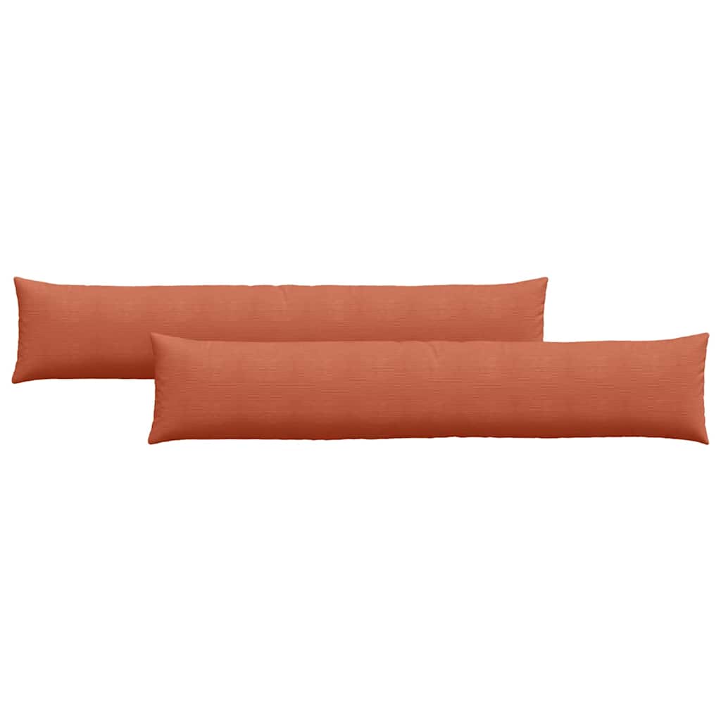 Sofakissen 2 pcs Rot-Orange 200 x 40 cm Cordstoff