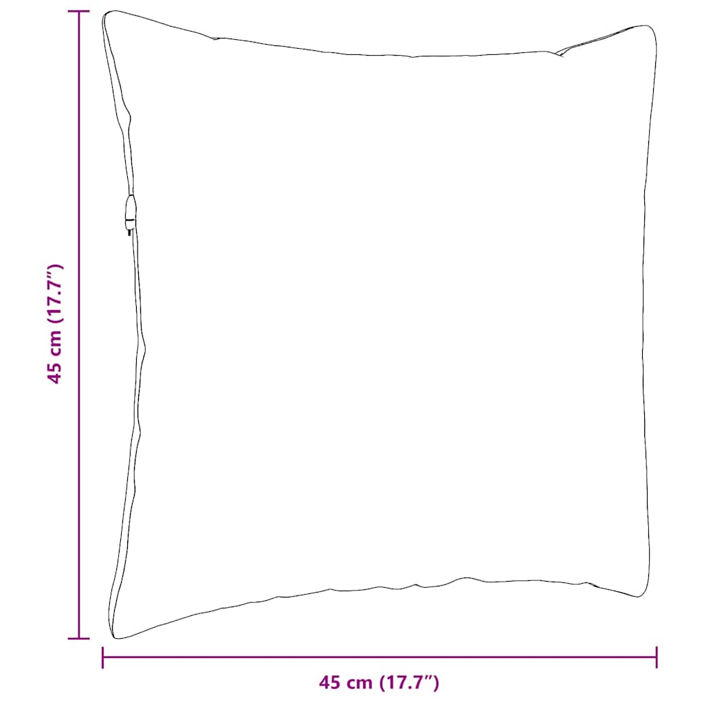 Sofakissen 2 pcs Hellgrün 45 x 45 cm Stoff