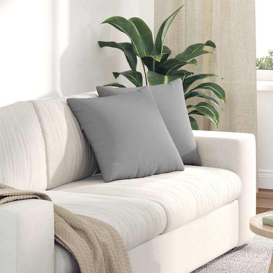 Sofakissen 2 pcs Grau 45 x 45 cm Stoff