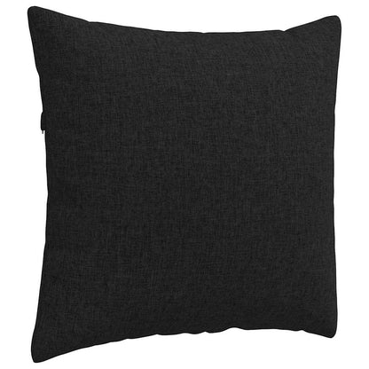 Sofakissen 2 pcs Schwarz 50 x 50 cm Stoff