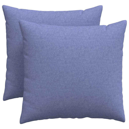 Sofakissen 2 pcs Blau 50 x 50 cm Stoff