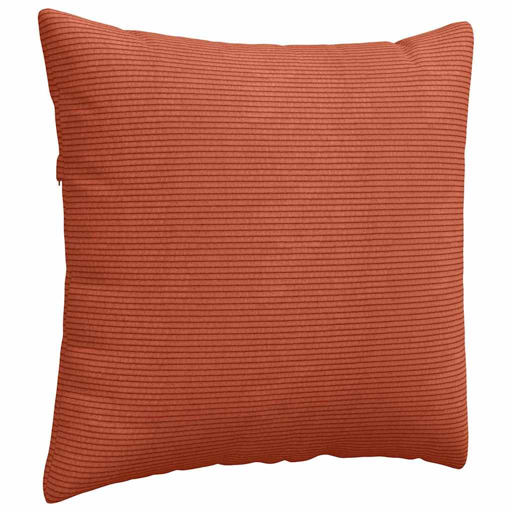 Sofakissen 2 pcs Rot-Orange 50 x 50 cm Cordstoff