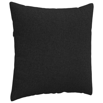 Sofakissen 2 pcs Schwarz 60 x 60 cm Stoff