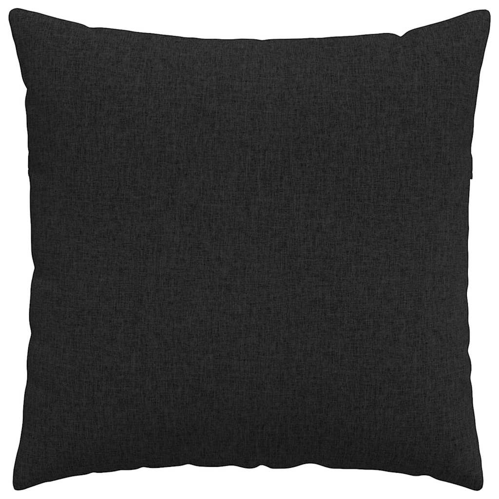 Sofakissen 2 pcs Schwarz 60 x 60 cm Stoff