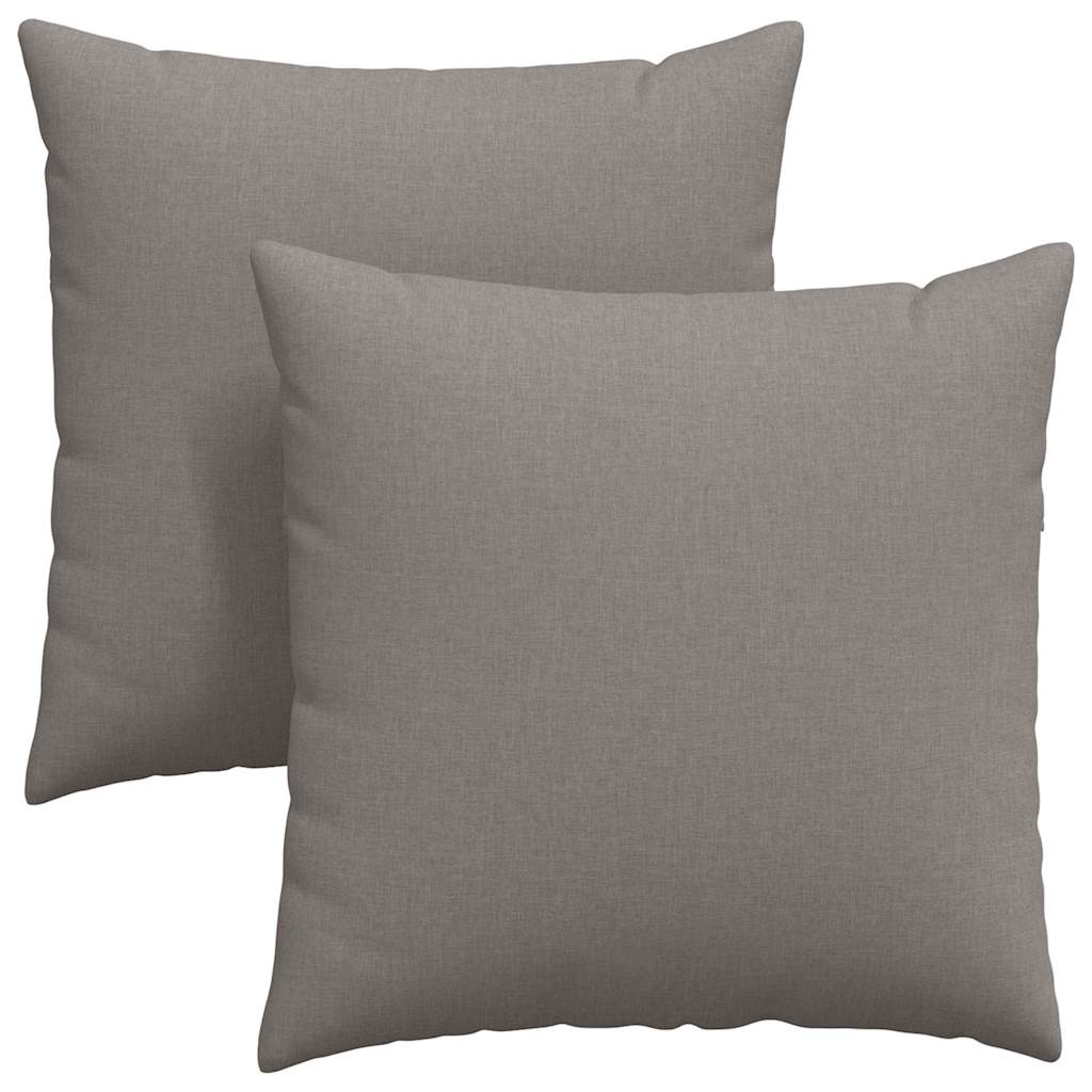 Sofakissen 2 pcs Taupe 60 x 60 cm Stoff