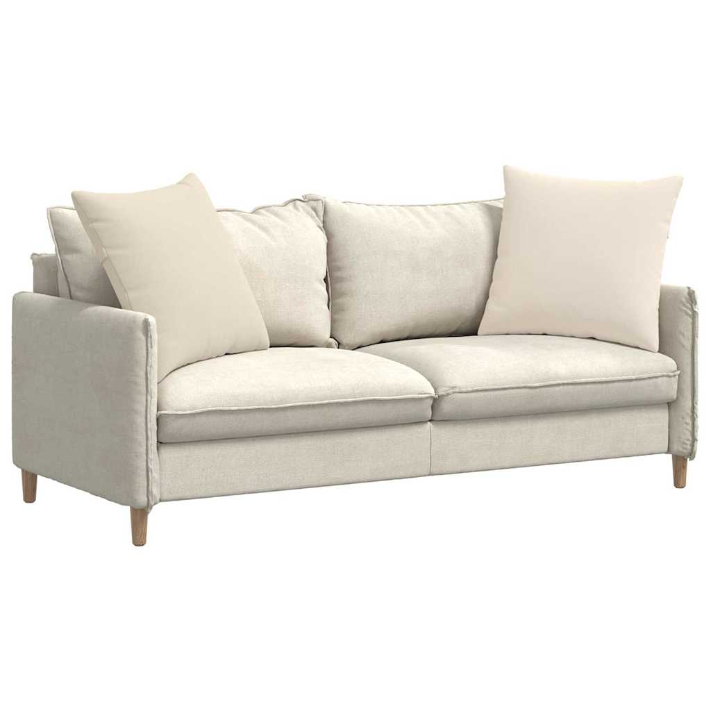 Sofakissen 2 pcs Beige 60 x 60 cm Stoff