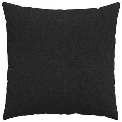 Sofakissen 2 pcs Schwarz 80 x 80 cm Stoff