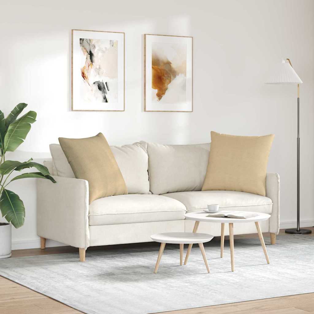 Sofakissen 2 pcs Grau-Grün 80 x 80 cm Cordstoff