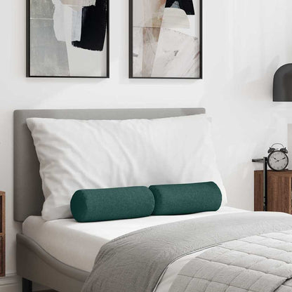 Bolsterkissen 2 pcs Dunkelgrün Ø 15 x 40 cm Stoff