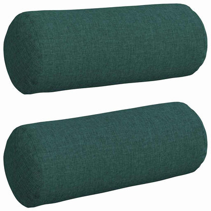 Bolsterkissen 2 pcs Dunkelgrün Ø 15 x 40 cm Stoff
