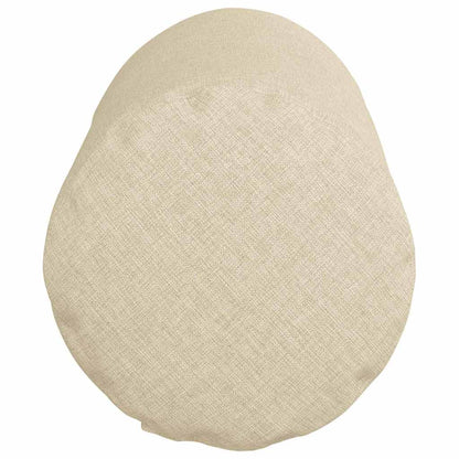 Bolsterkissen 2 pcs Creme Ø 15 x 40 cm Stoff