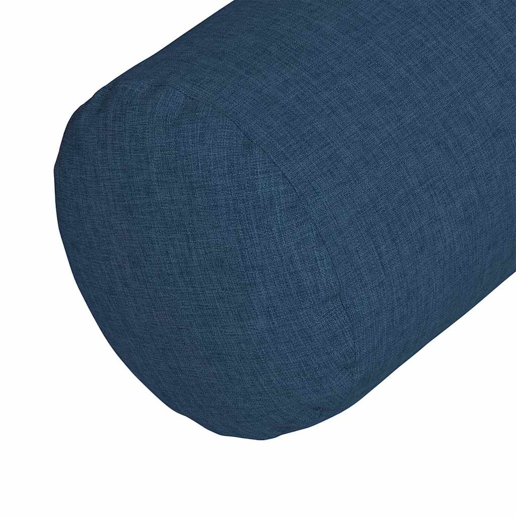 Bolsterkissen 2 pcs Blau Ø 15 x 40 cm Stoff