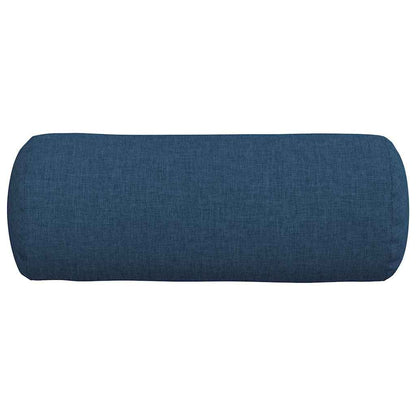 Bolsterkissen 2 pcs Blau Ø 15 x 40 cm Stoff