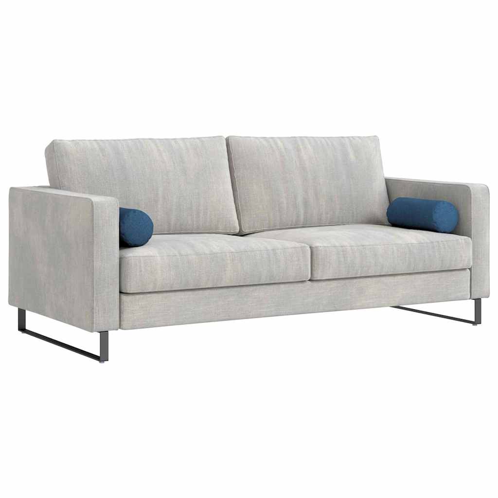 Bolsterkissen 2 pcs Blau Ø 15 x 40 cm Stoff