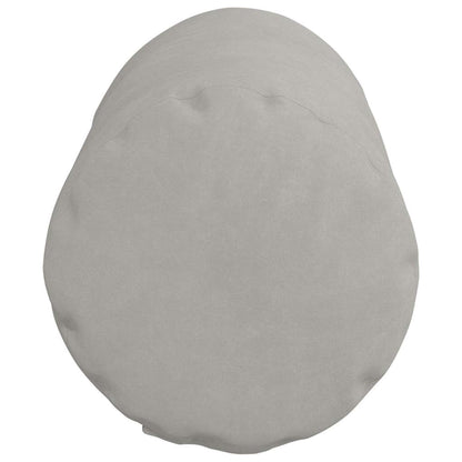 Bolsterkissen 2 pcs Hellgrau Ø 15 x 40 cm Mikrofaserstoff