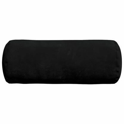 Bolsterkissen 2 pcs Schwarz Ø 15 x 40 cm Mikrofaserstoff