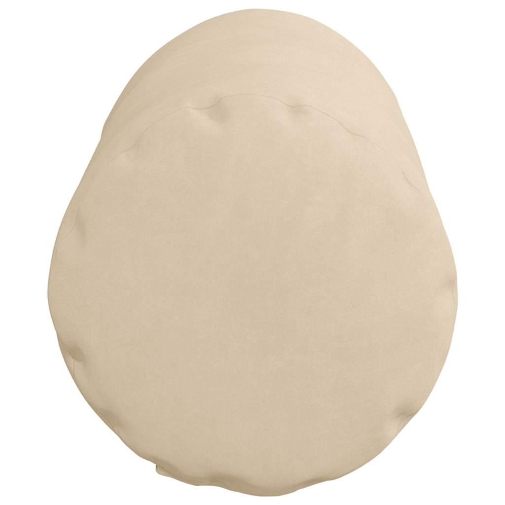 Bolsterkissen 2 pcs Creme Ø 15 x 40 cm Mikrofaserstoff