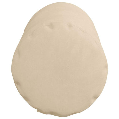 Bolsterkissen 2 pcs Creme Ø 15 x 40 cm Mikrofaserstoff